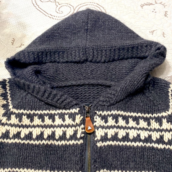 WOOL Lifetime Collective Clothing hooded zip up sweater - Picture 3 of 6